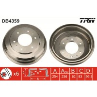 DB4359 TRW Гальмівний барабан