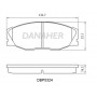 DBP5324 DANAHER Комплект гальмівних колодок дисковий гальм