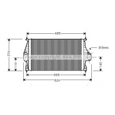 CN4050 AVA QUALITY COOLING Интеркулер