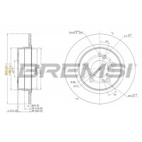 CD6224S BREMSI Гальмівний диск