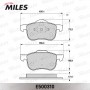 E500310 MILES КомплеК т гальмівних колодок, дискове гальмо