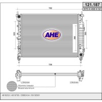 121.187 AHE Радіатор охолодження двигуна