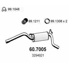 60.7005 ASSO Глушник вихлопних газів кінцевий