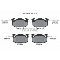 2063503 TEXTAR TEXTAR CITROEN Гальмівні колодки диск.передн.(с датч.) BX83-