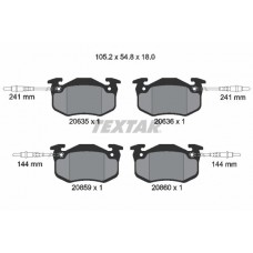 2063503 TEXTAR TEXTAR CITROEN Гальмівні колодки диск.передн.(с датч.) BX83-
