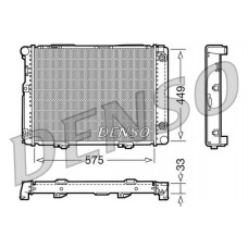 DRM17061 DENSO Радіатор охолодження двигуна