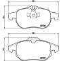 P 59 043X BREMBO Комплект гальмівних колодок дисковий гальм