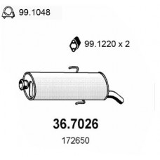 36.7026 ASSO Глушник вихлопних газів кінцевий