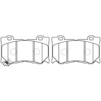 HP5248 HSB GOLD Комплект гальмівних колодок дисковий гальм