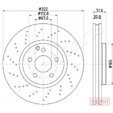 DI-0528C JAPANPARTS Гальмівний диск