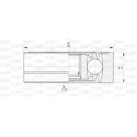 CVJ5795.20 OPEN PARTS Шарнирный комплект, Привідний вал