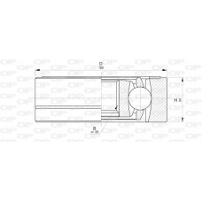 CVJ5795.20 OPEN PARTS Шарнирный комплект, Привідний вал