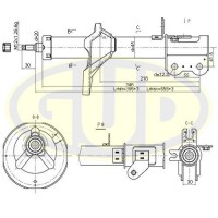 GSA333365 G.U.D. Амортизатор