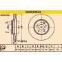 BAR30224 BARUM Гальмівний диск