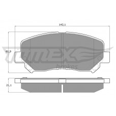 TX 17-251 TOMEX Brakes Комплект гальмівних колодок дисковий гальм