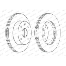 DDF1257C FERODO Гальмівний диск
