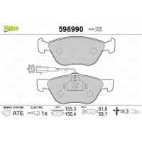 598990 VALEO Комплект гальмівних колодок дисковий гальм