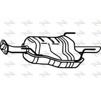 P4491 FENNO Глушник вихлопних газів кінцевий