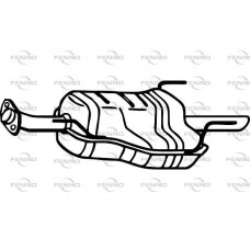 P4491 FENNO Глушник вихлопних газів кінцевий