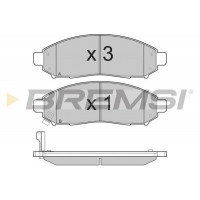BP3256 BREMSI КомплеК т гальмівних колодок, дискове гальмо