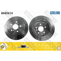 6045614 GIRLING Гальмівний диск