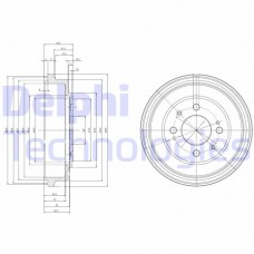 BF280 DELPHI Гальмівний барабан