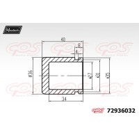72936032 MAXTECH Поршень корпус скоби гальма