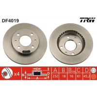 DF4019 TRW Гальмівний диск