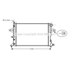 OLA2254 AVA QUALITY COOLING Радіатор охолодження двигуна