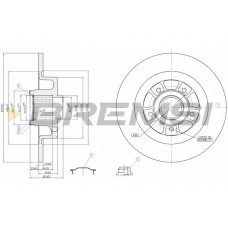 CD7569S BREMSI Гальмівний диск