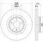 8DD 355 125-171 HELLA PAGID Гальмівний диск
