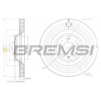 CD7238V BREMSI Гальмівний диск