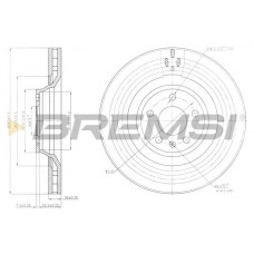 CD7238V BREMSI Гальмівний диск