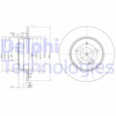 BG3239 DELPHI Гальмівний диск