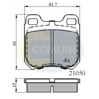 CBP0741 COMLINE Комплект гальмівних колодок дисковий гальм