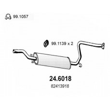24.6018 ASSO Середній глушник вихлопних газів