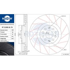RT 21282-GL T6 ROTINGER Гальмівний диск