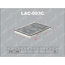 LAC-003C LYNXauto Фільтр повітря у внутрішньому просторі