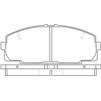 FP1344 FIT Комплект гальмівних колодок дисковий гальм
