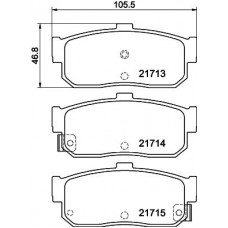 8DB 355 027-251 HELLA КомплеК т гальмівних колодок, дискове гальмо