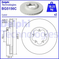 BG5156C DELPHI Гальмівний диск