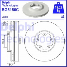 BG5156C DELPHI Гальмівний диск