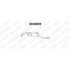 SK60059 VENEPORTE Глушник вихлопних газів кінцевий