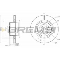 CD8038V BREMSI Гальмівний диск