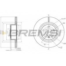 CD8038V BREMSI Гальмівний диск