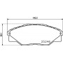 8DB 355 019-811 HELLA Комплект гальмівних колодок дисковий гальм