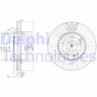 BG3396 DELPHI Гальмівний диск