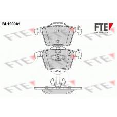 BL1909A1 FTE КомплеК т гальмівних колодок, дискове гальмо