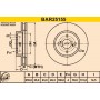 BAR25155 BARUM Гальмівний диск