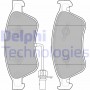 LP2072 DELPHI Комплект гальмівних колодок дисковий гальм